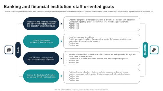 Banking And Financial Institution Staff Oriented Goals Clipart PDF