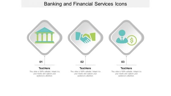 Banking And Financial Services Icons Ppt PowerPoint Presentation Show Graphic Images