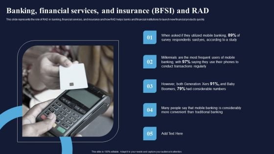 Banking Financial Services And Insurance BFSI And RAD Integrating RAD Model To Simplify Elements PDF