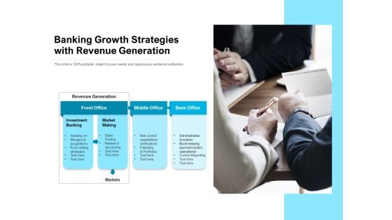 Banking Growth Strategies With Revenue Generation Ppt PowerPoint Presentation File Styles PDF