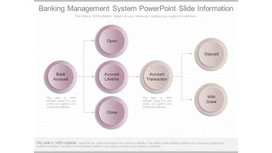 Banking Management System Powerpoint Slide Information