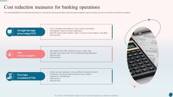 Banking Operations Management Cost Reduction Measures For Banking Operations Elements PDF