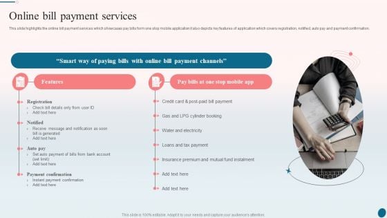 Banking Operations Management Online Bill Payment Services Infographics PDF