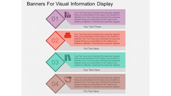 Banners For Visual Information Display Powerpoint Templates