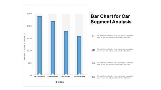 Bar Chart For Car Segment Analysis Ppt PowerPoint Presentation Show Templates PDF