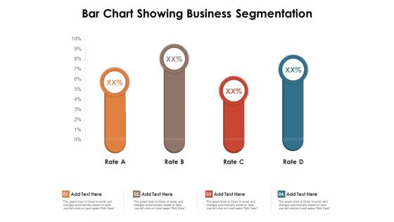 Bar Chart Showing Business Segmentation Ppt PowerPoint Presentation Inspiration Graphics Tutorials PDF