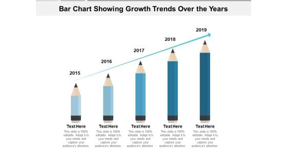 Bar Chart Showing Growth Trends Over The Years Ppt PowerPoint Presentation Slides Layout