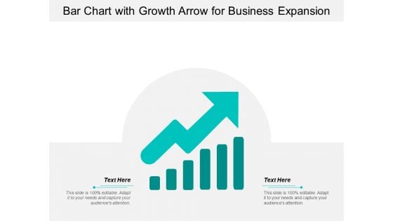 Bar Chart With Growth Arrow For Business Expansion Ppt Powerpoint Presentation File Vector