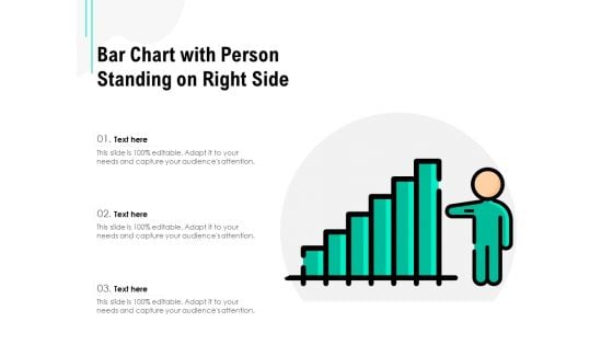 Bar Chart With Person Standing On Right Side Ppt PowerPoint Presentation File Portrait PDF