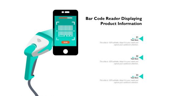 Bar Code Reader Displaying Product Information Ppt PowerPoint Presentation Summary Skills PDF