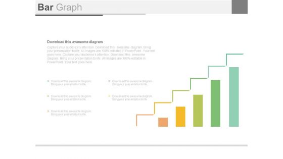 Bar Graph For Business Growth Steps Powerpoint Slides