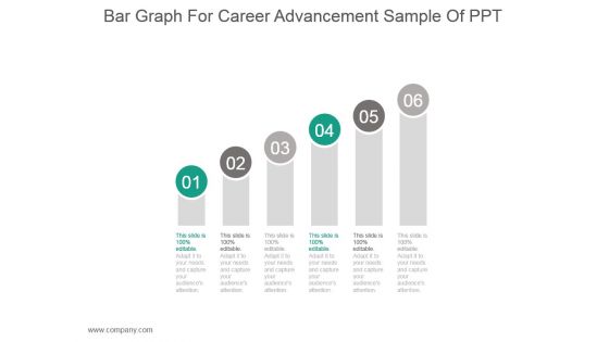 Bar Graph For Career Advancement Sample Of Ppt