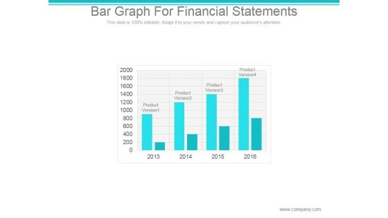 Bar Graph For Financial Statements Ppt PowerPoint Presentation Example