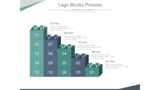 Bar Graph Of Lego Blocks For Data Analysis Powerpoint Slides