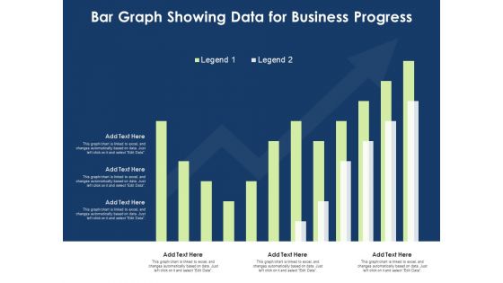 Bar Graph Showing Data For Business Progress Ppt PowerPoint Presentation Gallery Demonstration PDF