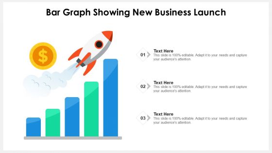 Bar Graph Showing New Business Launch Ppt PowerPoint Presentation File Clipart PDF