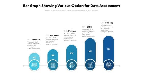 Bar Graph Showing Various Option For Data Assessment Ppt PowerPoint Presentation Model File Formats PDF