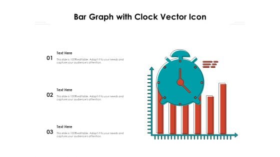 Bar Graph With Clock Vector Icon Ppt PowerPoint Presentation Show Structure PDF