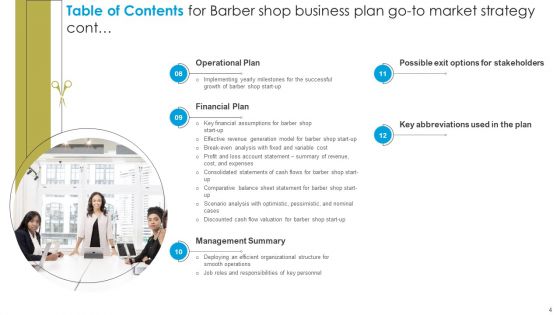 Barber Shop Business Plan Go To Market Strategy