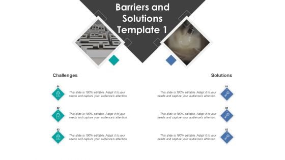 Barriers And Solutions Challenges Ppt PowerPoint Presentation Professional