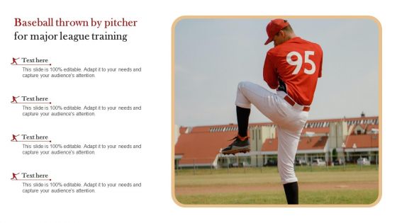 Baseball Thrown By Pitcher For Major League Training Download PDF