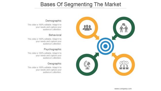 Bases Of Segmenting The Market Ppt PowerPoint Presentation Visuals