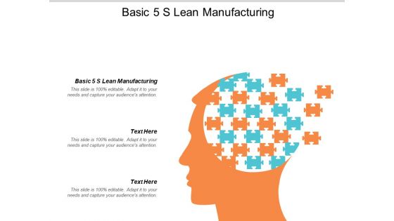 Basic 5 S Lean Manufacturing Ppt PowerPoint Presentation Model Introduction Cpb