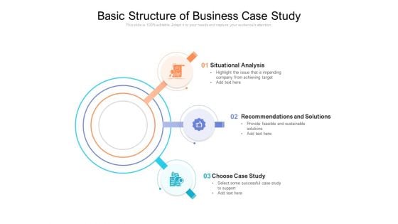 Basic Structure Of Business Case Study Ppt PowerPoint Presentation Gallery Graphics Tutorials PDF