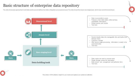 Basic Structure Of Enterprise Data Repository Elements PDF