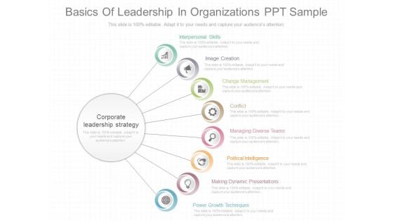 Basics Of Leadership In Organizations Ppt Sample