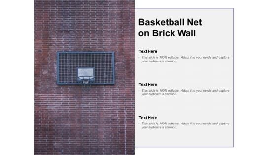 Basketball Net On Brick Wall Ppt PowerPoint Presentation Outline Skills