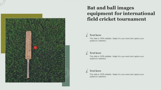 Bat And Ball Images Equipment For International Field Cricket Tournament Microsoft PDF