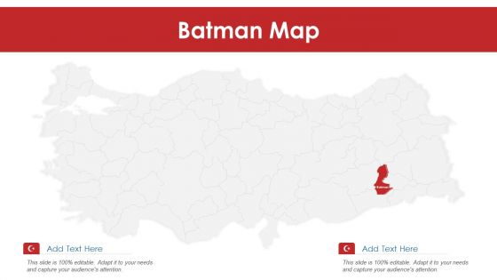 Batman Map PowerPoint Presentation PPT Template PDF