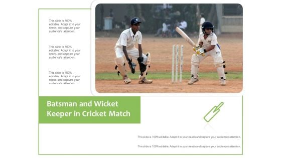 Batsman And Wicket Keeper In Cricket Match Ppt PowerPoint Presentation Gallery Influencers PDF