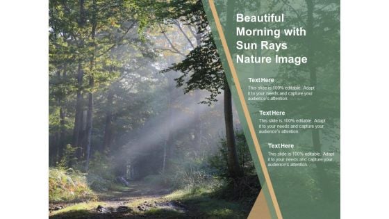 Beautiful Morning With Sun Rays Nature Image Ppt PowerPoint Presentation Themes