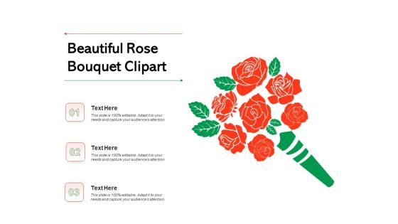 Beautiful Rose Bouquet Clipart Ppt PowerPoint Presentation Show Design Inspiration PDF