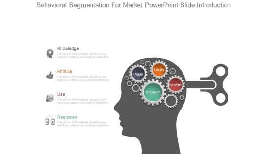 Behavioral Segmentation For Market Powerpoint Slide Introduction