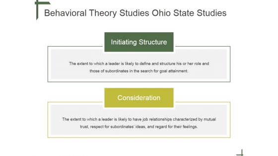 Behavioral Theory Studies Ohio State Studies Ppt PowerPoint Presentation Picture
