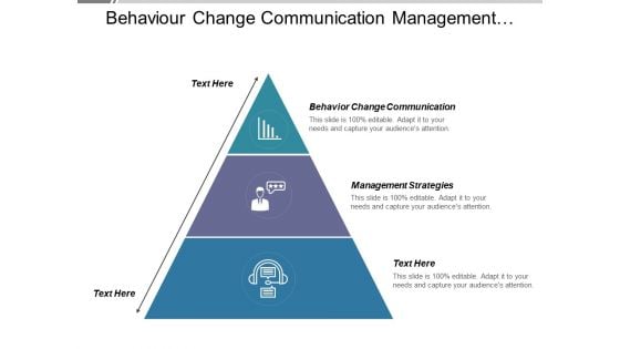 Behaviour Change Communication Management Strategies Ppt PowerPoint Presentation Professional Outfit