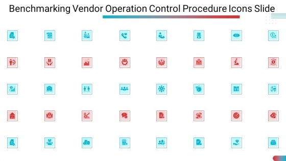 Benchmarking Vendor Operation Control Procedure Icons Slide Structure PDF