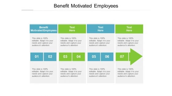 Benefit Motivated Employees Ppt PowerPoint Presentation Gallery Backgrounds Cpb