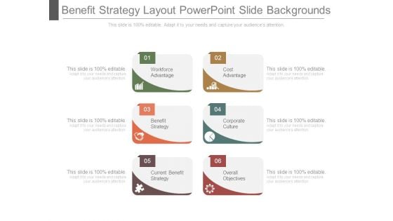 Benefit Strategy Layout Powerpoint Slide Backgrounds