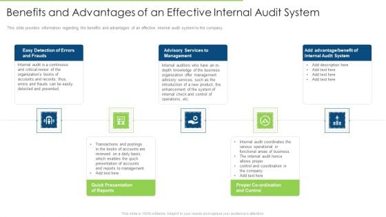 Benefits And Advantages Of An Effective Internal Audit System Summary PDF Benefits And Advantages Of An Effective Internal Audit System Summary PDF