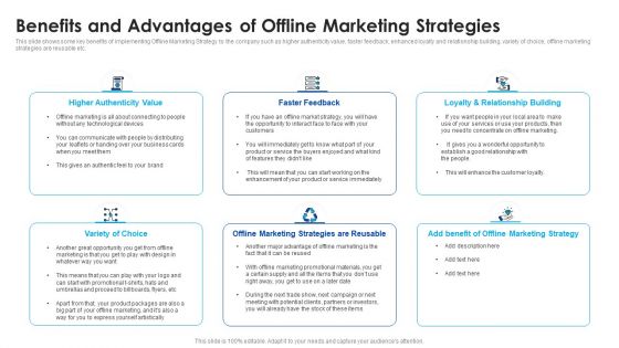 Benefits And Advantages Of Offline Marketing Strategies Download PDF