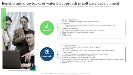 Benefits And Drawbacks Of Waterfall Approach In Software Development Ideas PDF