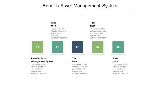 Benefits Asset Management System Ppt PowerPoint Presentation Summary Maker Cpb