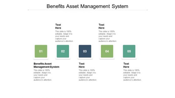 Benefits Asset Management System Ppt PowerPoint Presentation Summary Maker Cpb