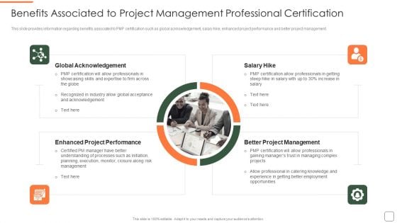 Benefits Associated To Project Management Professional Certification Structure PDF