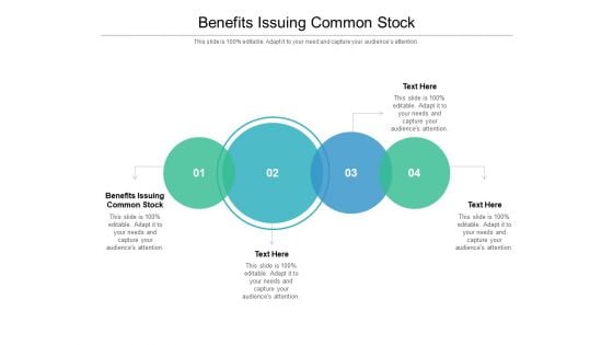 Benefits Issuing Common Stock Ppt PowerPoint Presentation Summary Styles Cpb