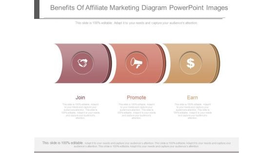 Benefits Of Affiliate Marketing Diagram Powerpoint Images